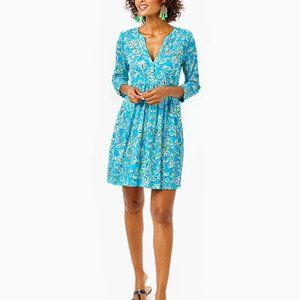 Blue Floral Women's Dress